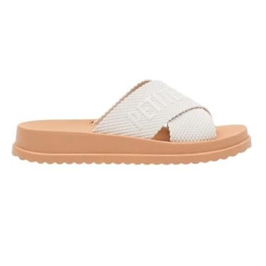 Imagem de Petite Jolie, Chinelo Feminino Petite Jolie Smash Off White/Avelã PJ6812II Tamanho:35;Cor:Nude