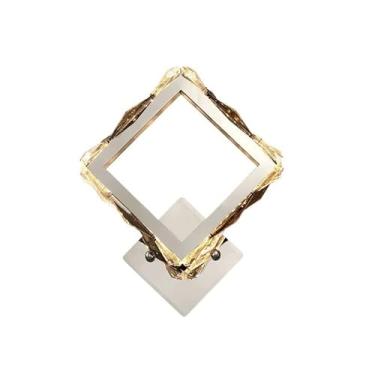 Imagem de Luminárias de parede de cristal de luxo American Light Retro LED Personalidade Arandelas de parede Sala de jantar Quarto Atmosfera criativa Luz de parede para sala Corredor Cozinha Entrada H