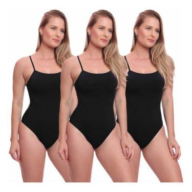 Imagem de Kit 3 Maiôs Natação Hidroginástica Regulagem Piscina Fitness - MC Digi