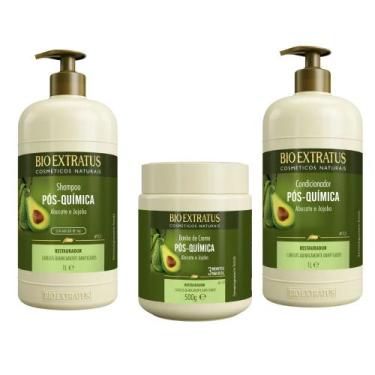 Imagem de Kit Pós Química Restaurador Capilar 3 Produtos Bio Extratus