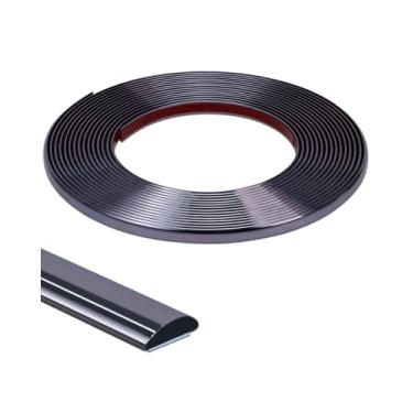 Imagem de Orgthin Acabamento de 26,2 m, acabamento de moldagem à prova d'água de bronze para bordas de paredes, bordas, molduras de janela, azulejos de backsplash, acabamento flexível e autoadesivo