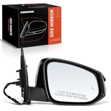 Imagem de A-Premium Espelho de porta elétrica do lado do passageiro - compatível com Toyota RAV4 2013 2014 - Espelho retrovisor externo externo dobrável manual aquecido com seta e detecção de ponto cego -