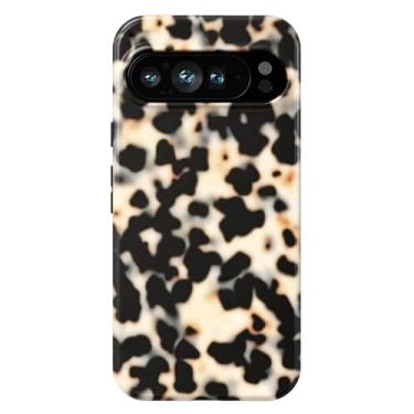 Imagem de Obbii Compatível com Google Pixel 9 Pro XL, capa protetora 2 em 1 fina, resistente, híbrida, rígida, de silicone macio, amortecedor, antiarranhões, 6,8 polegadas (casco de tartaruga)