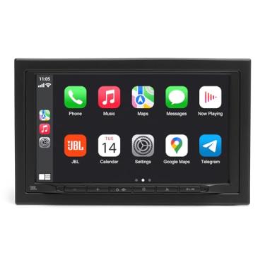 Imagem de JBL Estéreo automotivo Legend 700 2-DIN com tela sensível ao toque de 7 polegadas com Apple CarPlay sem fio e Android Auto, Bluetooth, saída 4 x 50 W, EQ de 16 bandas, controle de subwoofer, rádio