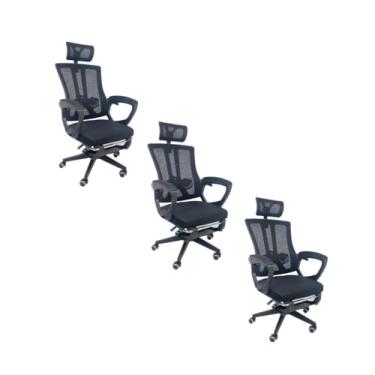 Imagem de Oficial Webshop - Kit 3 Cadeiras de Escritório Presidente Executiva Oficial Paris Preto