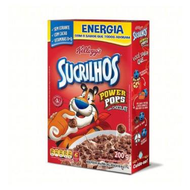 Imagem de Cereal Sabor Chocolate Power Pops Sucrilhos Kellogg's 200g, 200g, Choc