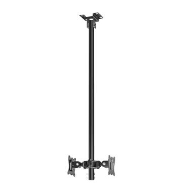 Imagem de Suporte de TV de teto ajustável – Suporte para monitor, elevador de TV, movimento total rotação de 360 graus, suporte giratório para TV, serve para TVs de 12 a 27 polegadas, adequado para teto plano e