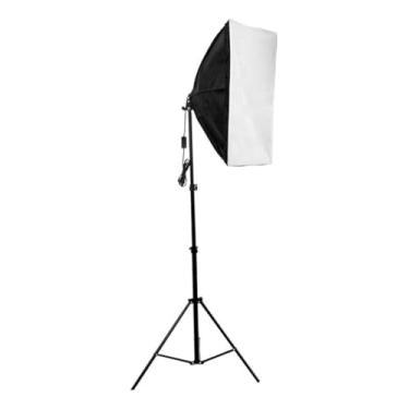 Imagem de Kit Softbox Fotográfico 50x70cm com Tripé Ajustável 2m 2 metros – Iluminação Contínua Profissional para Estúdio, Fotografia, Vídeo, YouTube, Lives e Maquiagem - Luz Contínua Soquete E27 ITWO