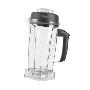 Imagem de IEUDNS Substituição do arremessador do liquidificador com copo de contêiner de liquidificador de jarra de medição com lâmina de tampa 64 onças para lidadores