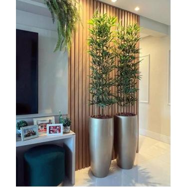 Imagem de Planta bambu artificial 4hastes 1 mt/sem o vaso - Toke verde 