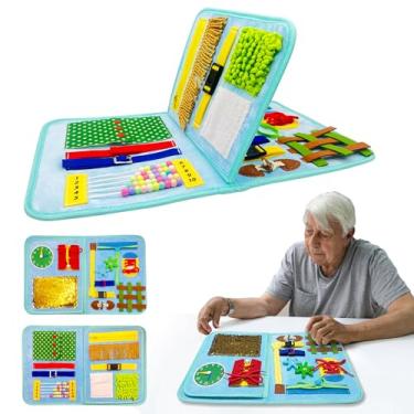 Imagem de Krisler Cobertor Azul Para Pacientes Com Demência, Atividades Idosos Adultos 12 X 20 Pol.