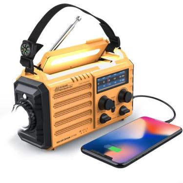 Imagem de Rádio Meteorológica Raynic 5000mAh/18500mWh com Lanterna e Carregador 