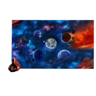 Imagem de Papel De Parede 3D Espaço Estrelas Planetas 3,5M Nsp171 - Você Decora