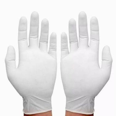 Imagem de Luvas descartáveis com pó Supermax Premium Quality Látex  Branco 1000 
