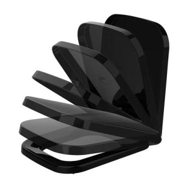 Imagem de Tampa de vaso Icasa Misti Polipropileno Soft Close - Tupan, Preto