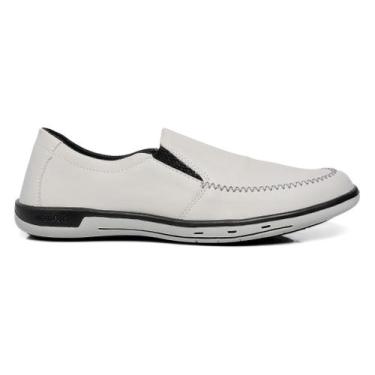 Imagem de Sapatênis Estilo Sapatilha Mocassim Branco - GGFontanezi, Branco, 40