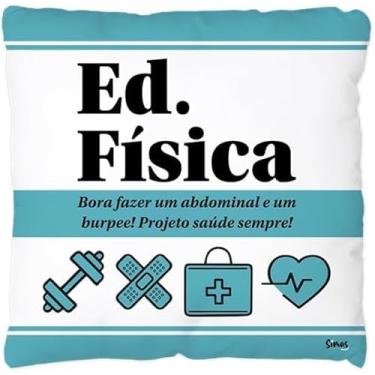 Imagem de Almofada Profissão Educação Física 30×30 cm – Personalizada, Decorativa e com Enchimento Macio – Presente Criativo para Professores, Estudantes e Formandos de Educação Física