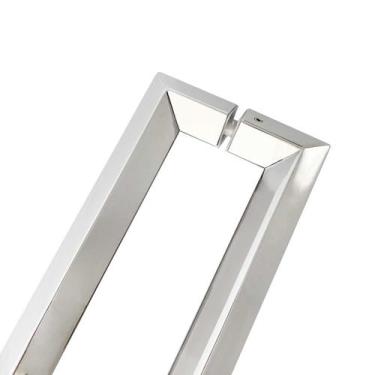 Imagem de Puxador Porta Duplo Em Aço Inox 60cm Modelo Diamond - DECORPLACE, Poli