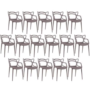 Imagem de Kit - 16 X Cadeiras Masters Allegra - Fendi