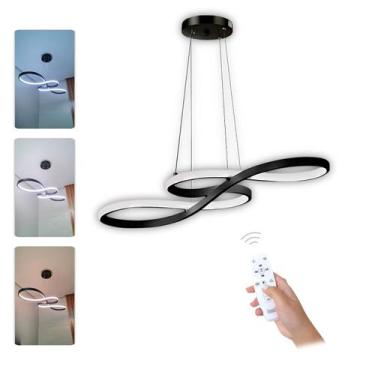 Imagem de Lustre Pendente em led Moderno e minimalista modelo Infinito 3 em 1 co
