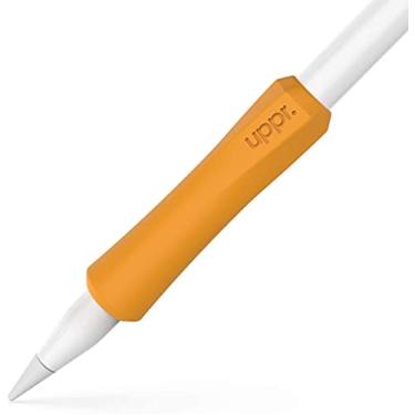 Imagem de UPPERCASE Designs NimbleGrip Premium Silicone Ergonomic Comfort Grip Holder, Dual Sided Design, Compatible with Apple Pencil Pro, USB-C, 2nd Generation, 1st Generation (2 Pack, Orange)