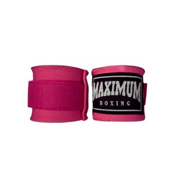 Imagem de Par Bandagem Maximum Muay Thai Boxe Kickboxing (5M, Rosa)