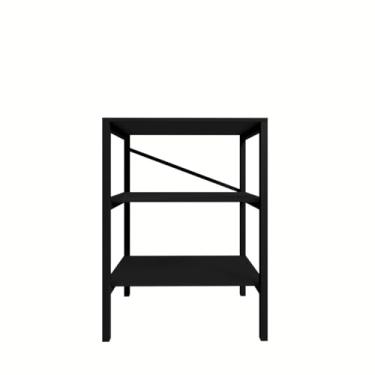 Imagem de Armário Multiuso Slim com Design Compacto e Funcional, Ideal para Pequenos Espaços Organize Lavanderia, Cozinha ou Quarto com Praticidade, Estilo e Excelente Aproveitamento Vertical (Preto/Preto)