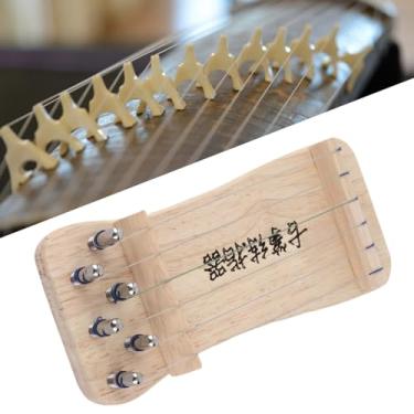 Imagem de Guzheng Finger Trainer, Wooden 6 String Zither Instrument Mini Musical Instrument Pacta Ferramenta de Prática para Iniciantes para Iniciantes