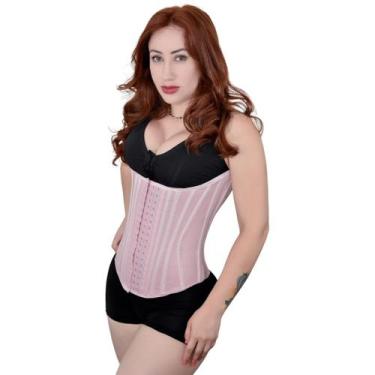 Imagem de Cinta Modeladora Alta Compressão 20 Barbatanas Colchete Aço - Fanático