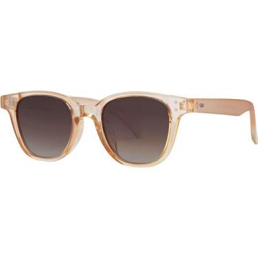 Imagem de Óculos De Sol Feminino Redondo Lente Marrom Polarizado 2727 - Village 