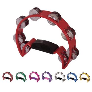 Imagem de Pandeiro Meia Lua SpanKing ABS Selecione a cor,  Vermelho