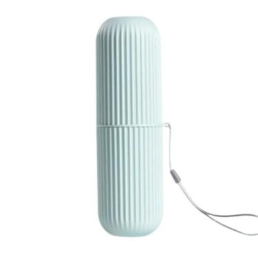 Imagem de Estojo Porta Escovas De Dente E Creme Dental Portátil Viagem Bolsa Escola (VERDE)