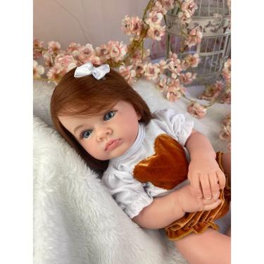 Imagem de Boneca Bebê Reborn Menina Super Realista - Enxoval Completo