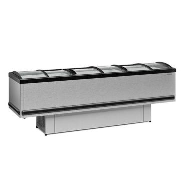 Imagem de Ilha Vidro Curvo Gesv290cti Gelopar Ilha Para Congelados 2,89m Vidro Curvo Tipo Inox 110v