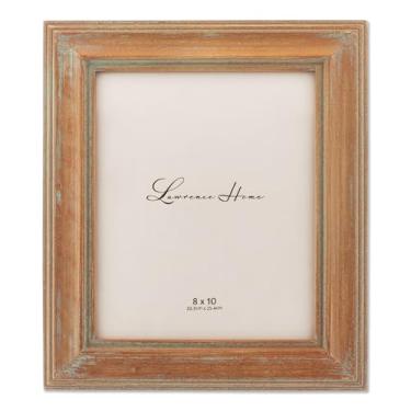 Imagem de Lawrence Frames Moldura de madeira envelhecida 20,32 x 25,44 cm, marrom