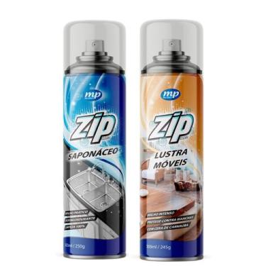 Imagem de Kit Lustra Móveis e Saponáceo Zip Clean 300Ml - My Place