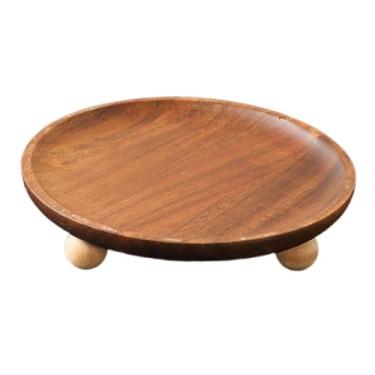 Imagem de Wzmzjy Cadeira de Pedestal Decorativa Rústica de Madeira, Tábua de Armazenamento de Cozinha para Mesa, Expositores de Mesa, 15.5cmx3.5cm