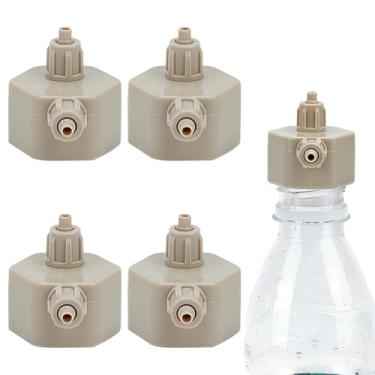 Imagem de WADORN 4 peças de gerador de CO2 para aquário - tampas de garrafa de reator de dióxido de carbono faça você mesmo, plantas faça-você-mesmo, geradores de difusor de ar, geradores substituíveis, peças