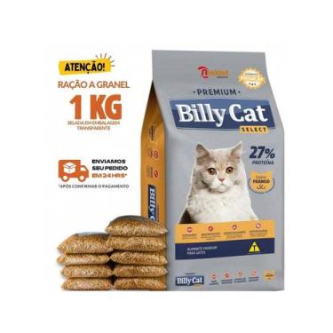 Imagem de Ração Para Gato Billy Cat Select Gatos Adultos Frango 1 KG Granel