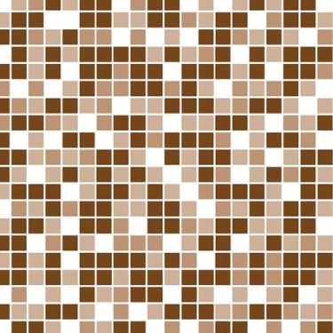 Imagem de Papel de Parede Adesivo Pastilha Marrom - 047 - Multimpressão