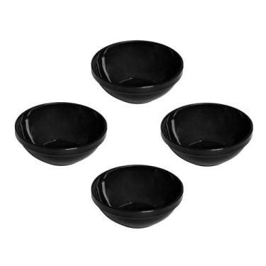 Imagem de Conjunto Sopeira Cheff Vemplast M 350Ml 4Un Preto