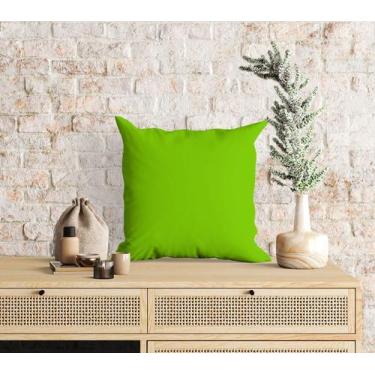 Imagem de Almofada Com Enchimento Color Block Lisa Verde Amarelado - Core Decore
