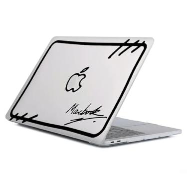 Imagem de Capa compatível com MacBook Air 13 polegadas versão 2022-2018 modelo A2337 M1 M2 A2681, capa protetora de arte para Air13 Retina Display com Touch ID-Anime 2D Art, 13,3 Air (A1932/A2179/A2337)