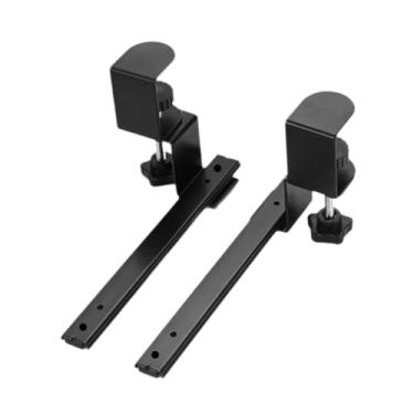 Imagem de Generic 2x bandejas deslizantes para teclado sob a mesa, acessórios para sala de estudo em casa, resistentes sob a mesa