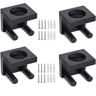 Imagem de JOINSI Pacote com 4 suportes de taco de beisebol, suporte de parede para exibição, rack de armazenamento de softball