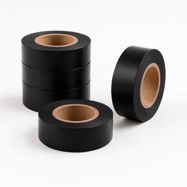 Imagem de Kit com 10 Fitas Isolantes Elétricas PVC Preta  Proteção em Cabos, Fio