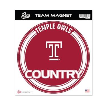 Imagem de Rico Industries NCAA Temple Owls Ímã redondo padrão de 20 cm