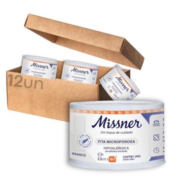 Imagem de Fita Cirúrgica Micropore Hipoalérgica Branca 2,5cmX10m - 12 UNIDADES