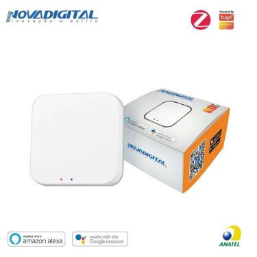 Imagem de Hub Bridge Zigbee 3.0 + Bluetooth Wi-Fi Novadigital by Tuya HNZ-01
