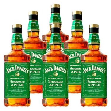 Imagem de Whisky de Maçã Verde Jack Daniel's Apple 700ml 6 Unidades